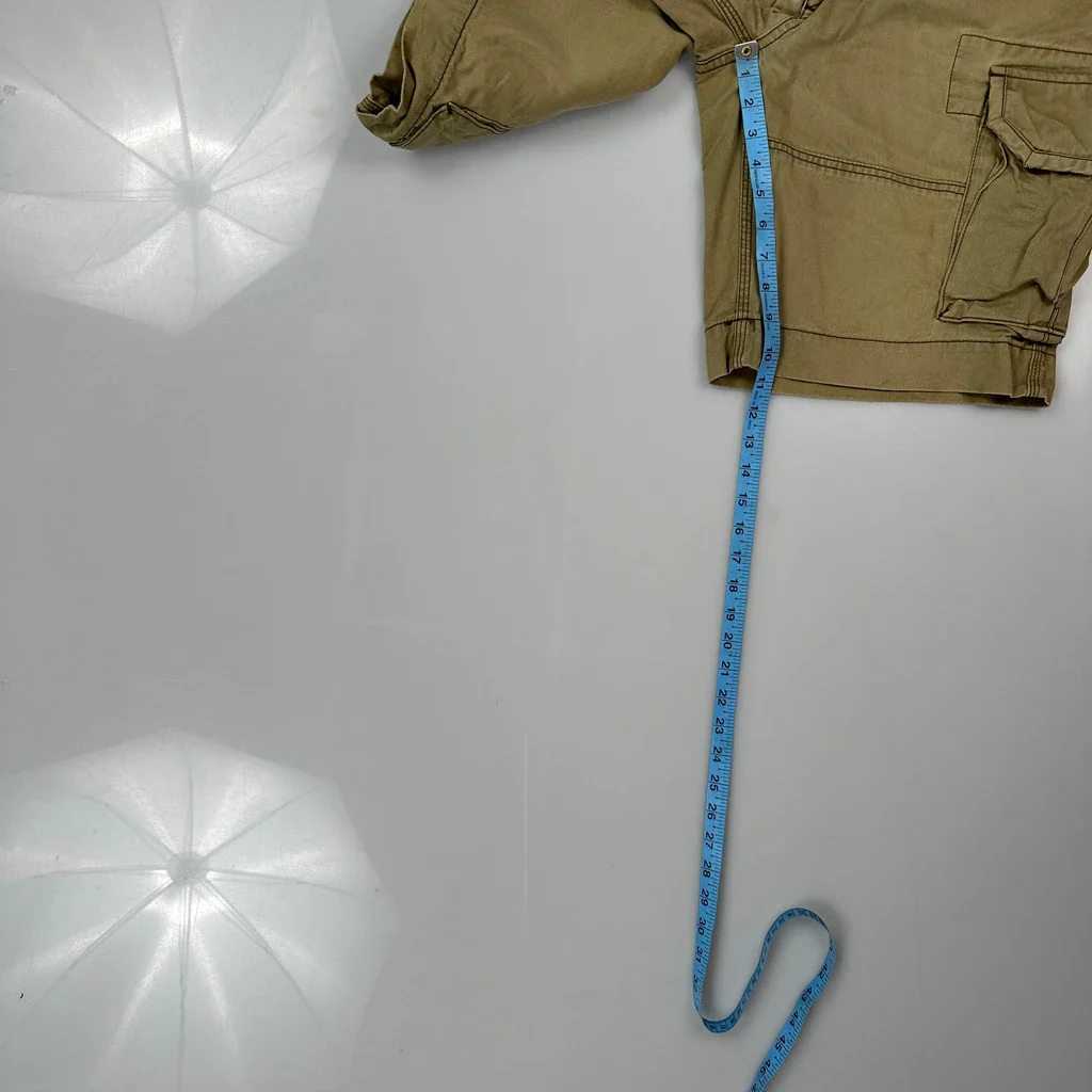 Polo By Ralph Lauren Cargo Shorts - 32W 11L Khaki Cotton - Image 5