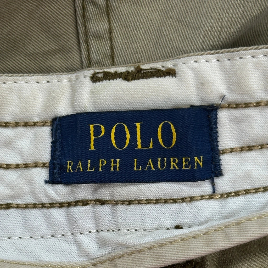 Polo By Ralph Lauren Cargo Shorts - 32W 11L Khaki Cotton - Image 6