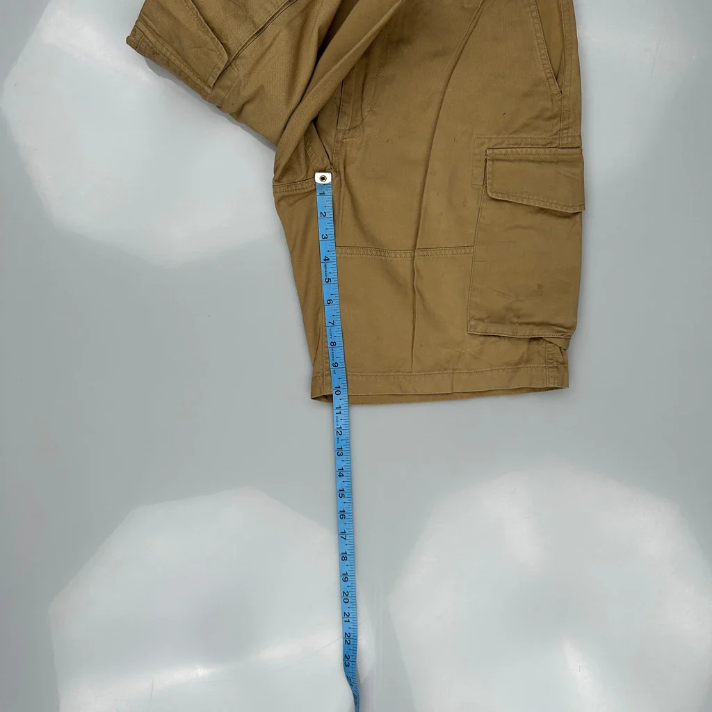 Polo By Ralph Lauren Cargo Shorts - 33W 10L Khaki Cotton - Image 5