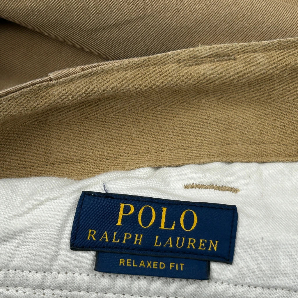Polo By Ralph Lauren Cargo Shorts - 33W 10L Khaki Cotton - Image 6