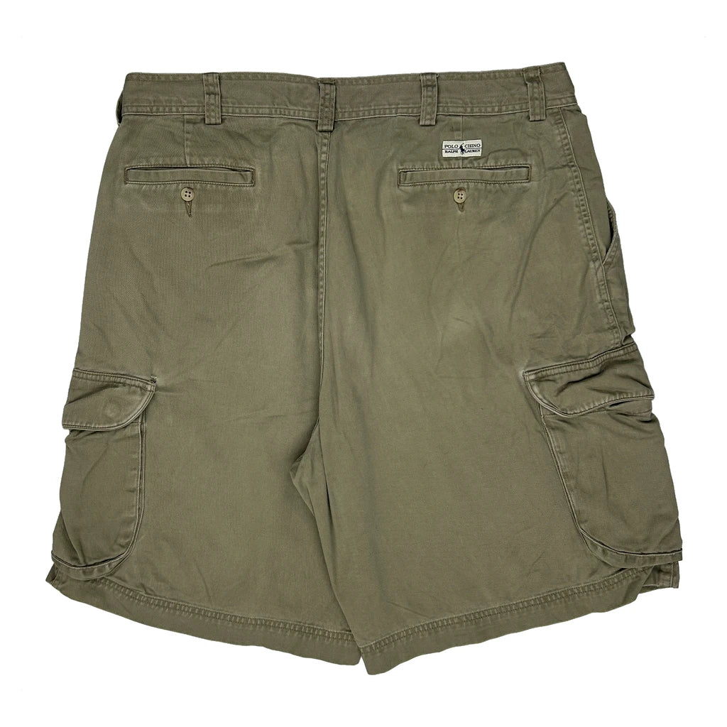 Polo By Ralph Lauren Cargo Shorts - 36W 9L Khaki Cotton
