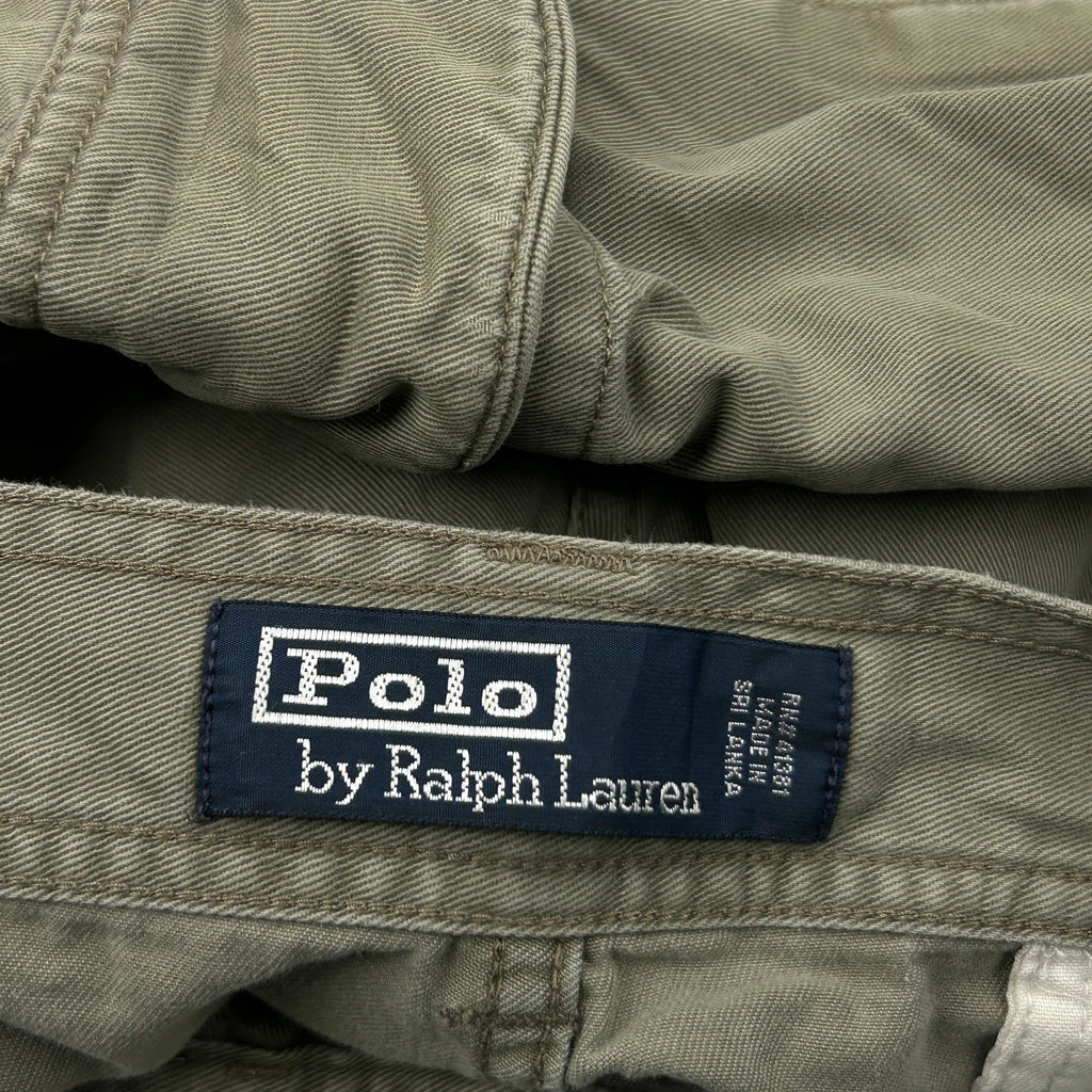 Polo By Ralph Lauren Cargo Shorts - 36W 9L Khaki Cotton - Image 6
