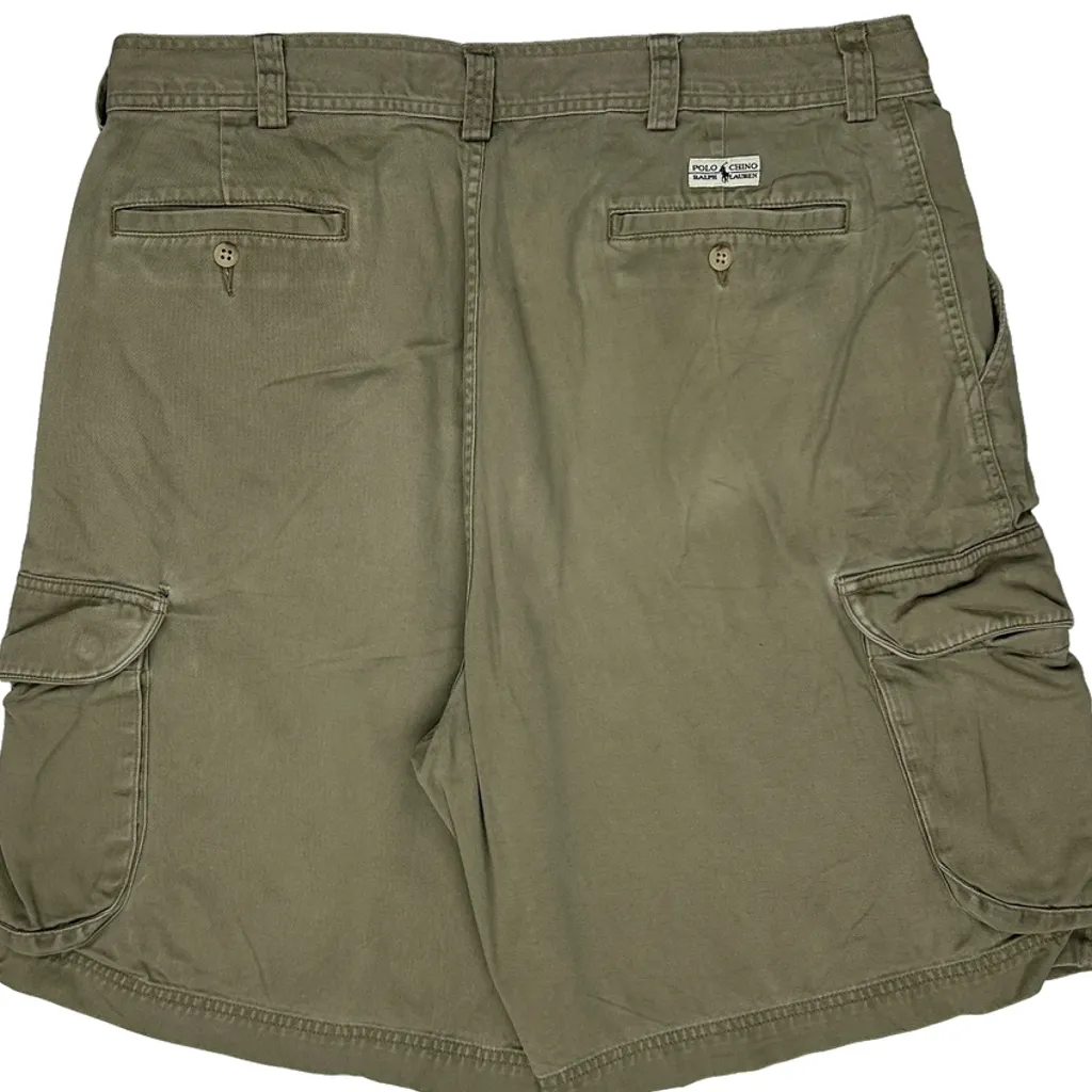 Polo By Ralph Lauren Cargo Shorts - 36W 9L Khaki Cotton - Image 8
