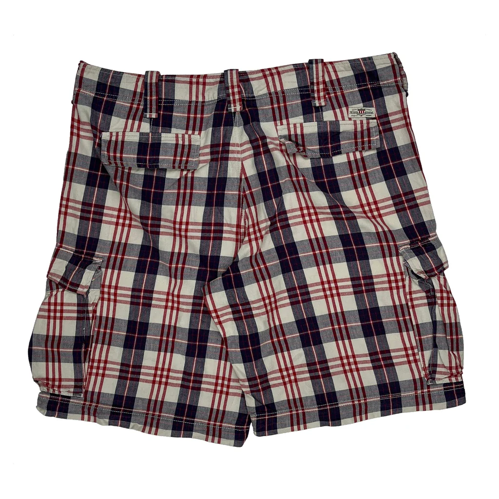 Polo By Ralph Lauren Checked Cargo Shorts - 40W 10L Multicoloured Cotton
