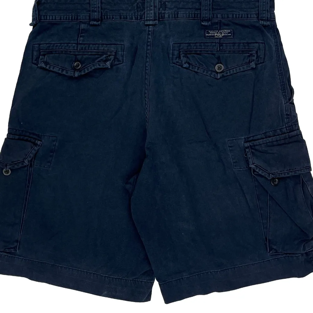 Polo By Ralph Lauren Cargo Shorts - 36W 9L Navy Cotton - Image 8