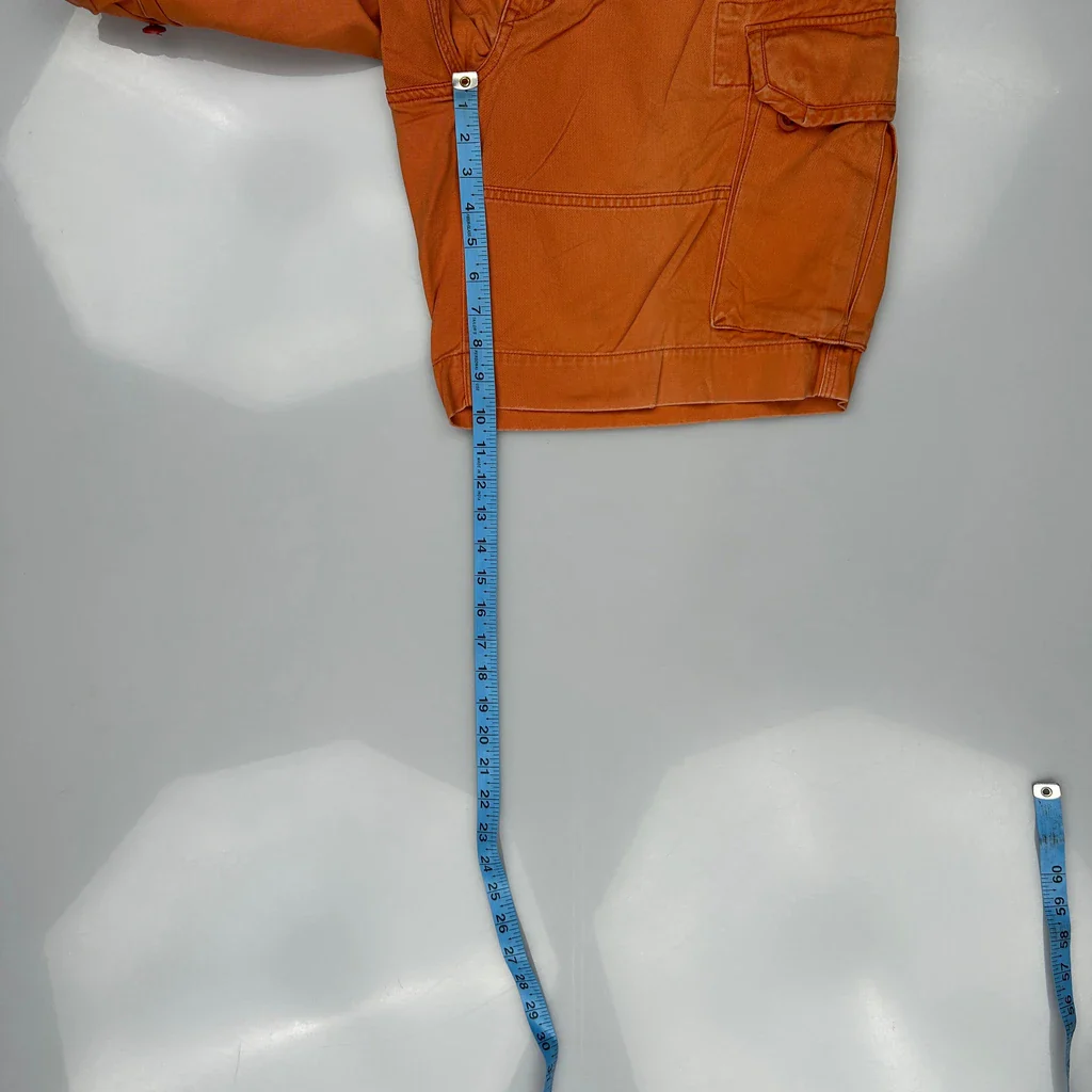 Polo By Ralph Lauren Cargo Shorts - 34W 9L Orange Cotton - Image 5