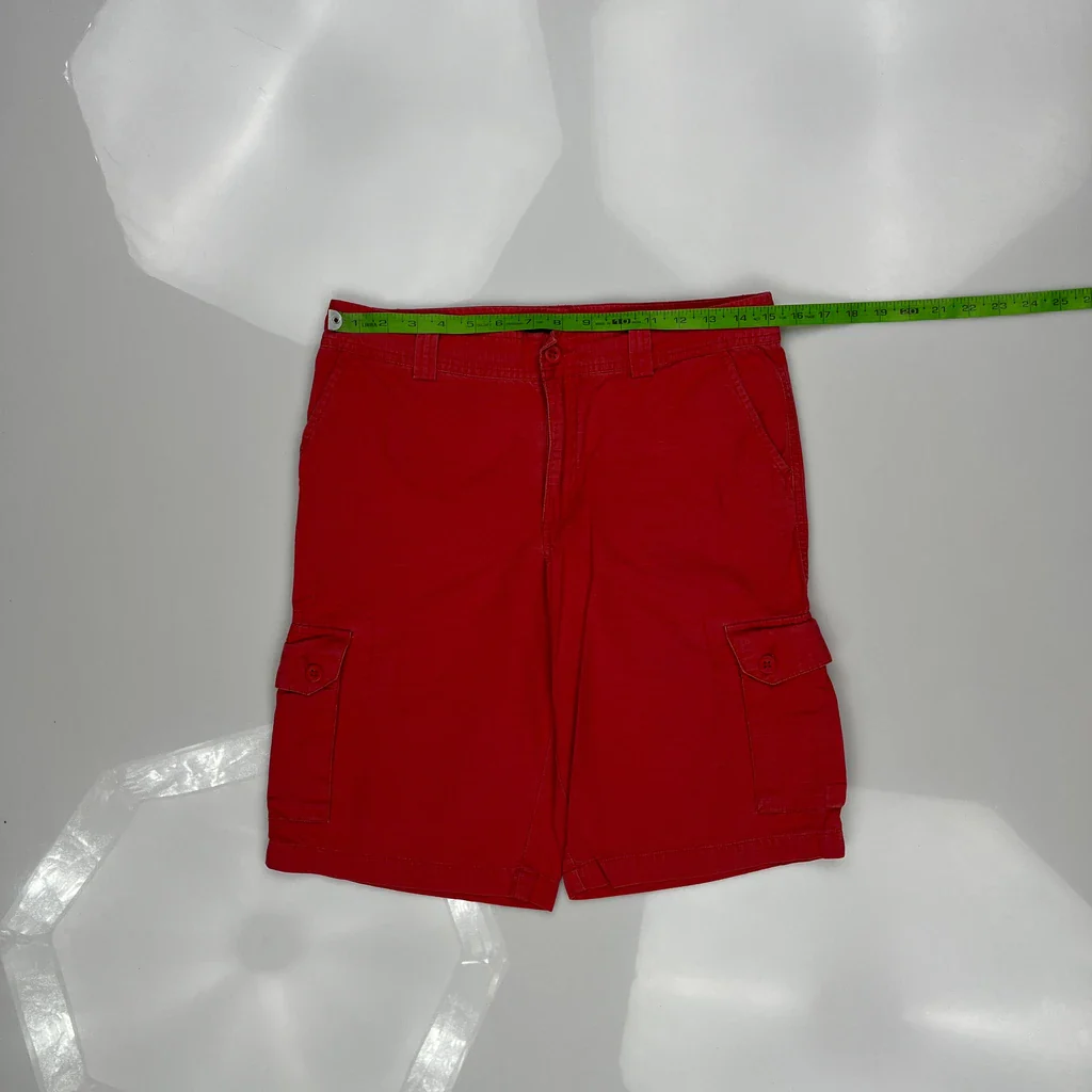 Polo By Ralph Lauren Cargo Shorts - 30W 9L Red Cotton - Image 3