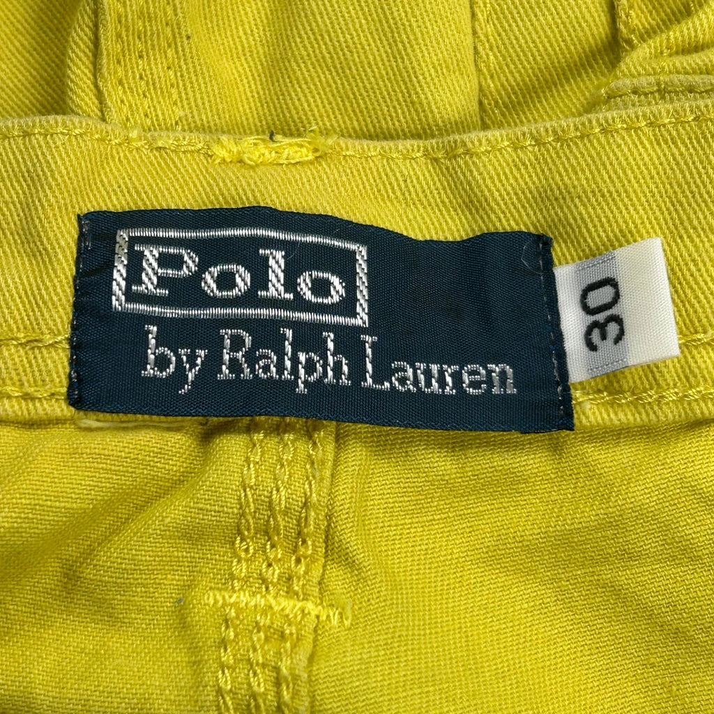 Polo By Ralph Lauren Cargo Shorts - 30W 12L Yellow Cotton - Image 6