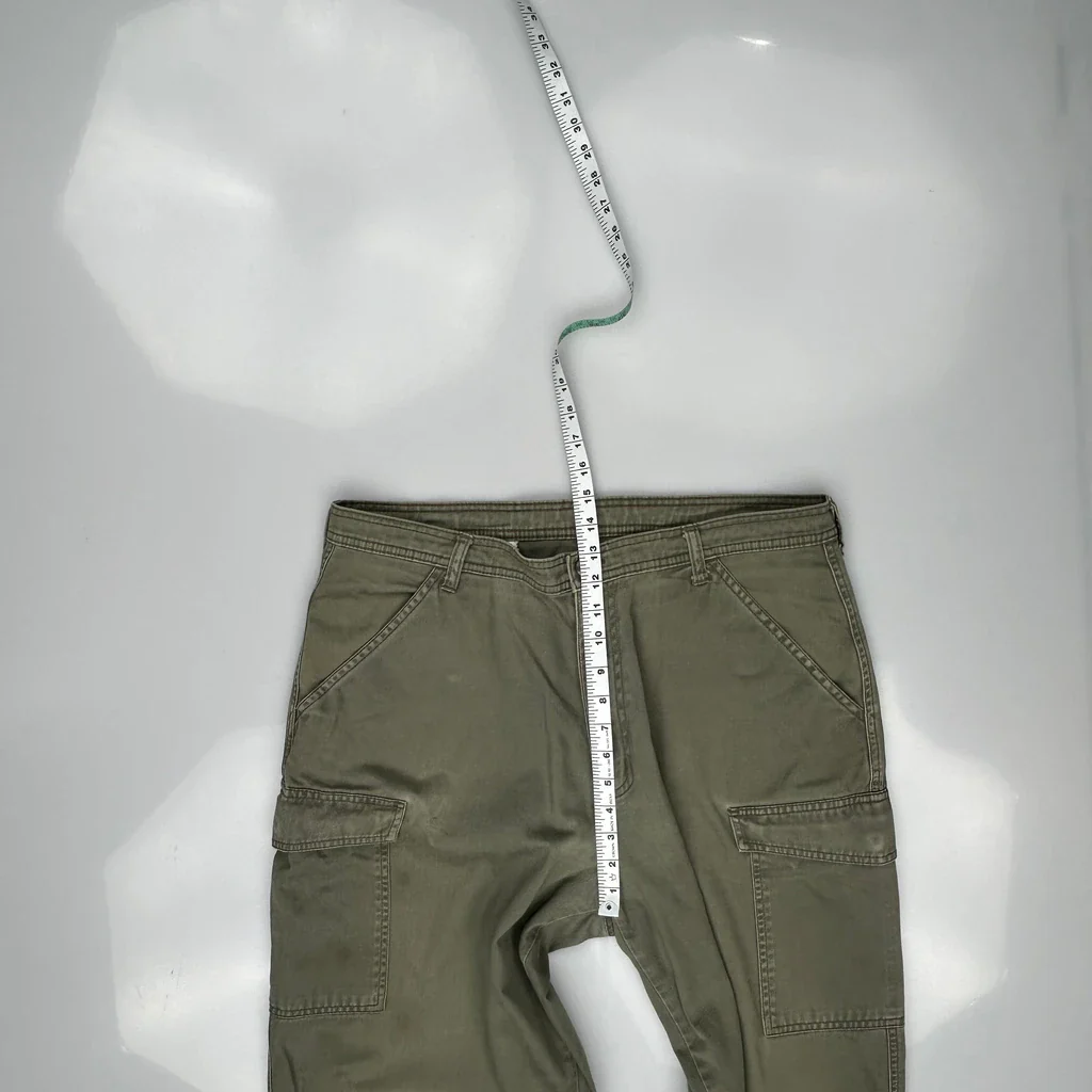 Polo By Ralph Lauren Relaxed Fit Military Cargo Trousers - 36W 34L Green Cotton - Image 4