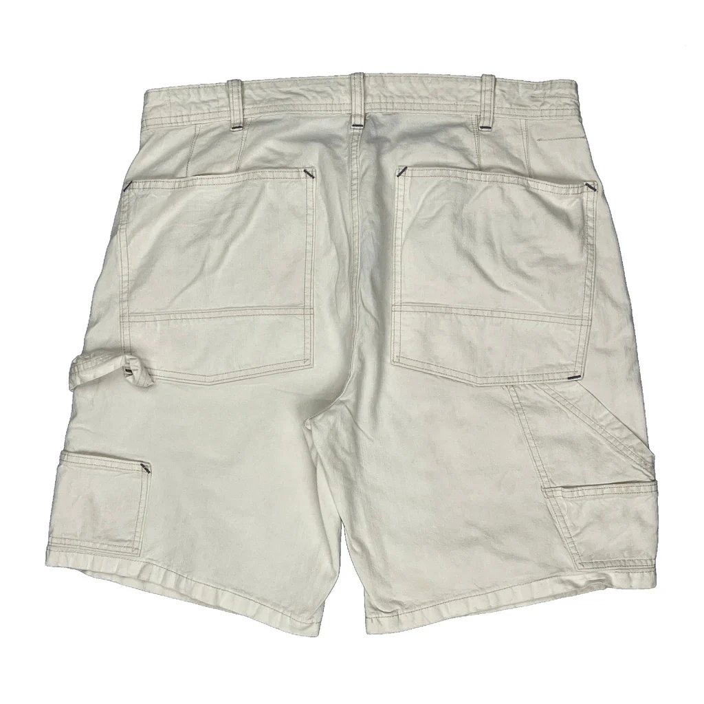 Polo By Ralph Lauren Double Pocket Carpenter Shorts - 33W 10L White Cotton
