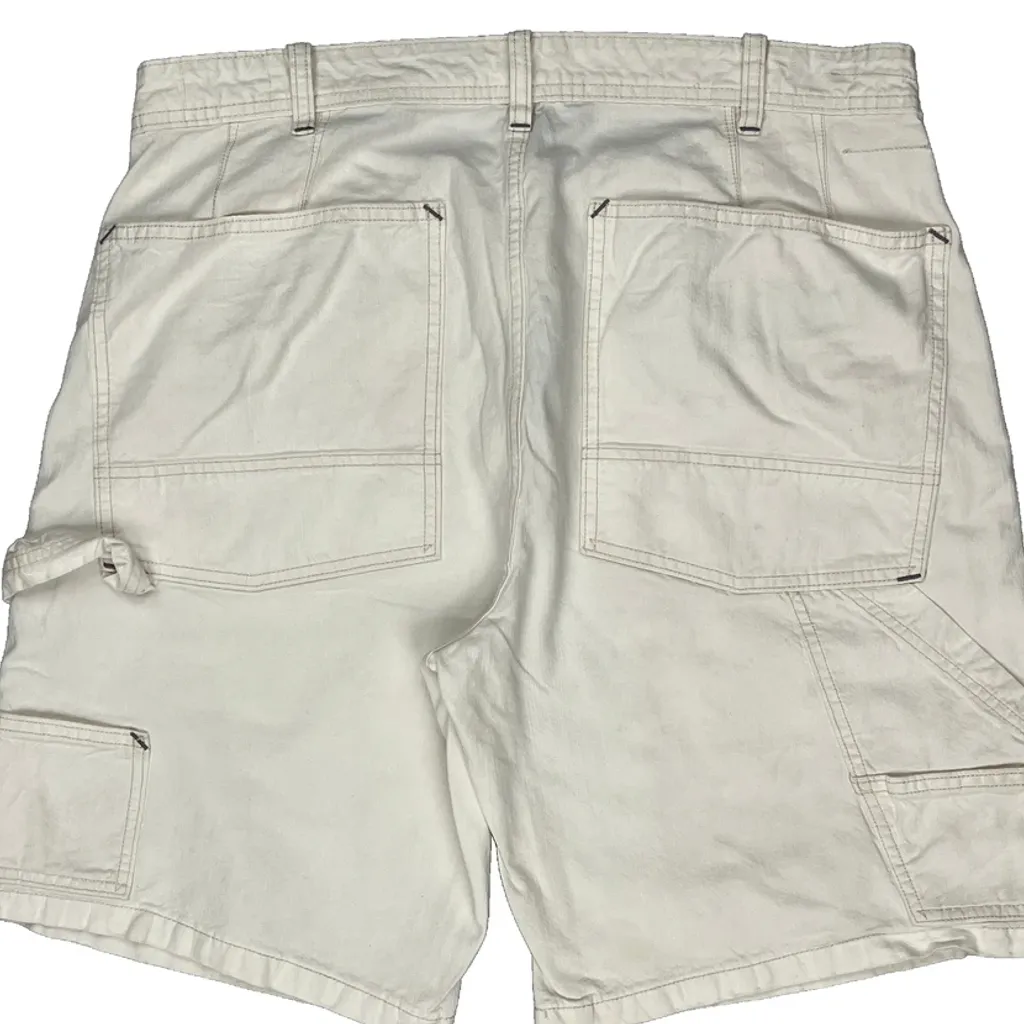 Polo By Ralph Lauren Double Pocket Carpenter Shorts - 33W 10L White Cotton - Image 6