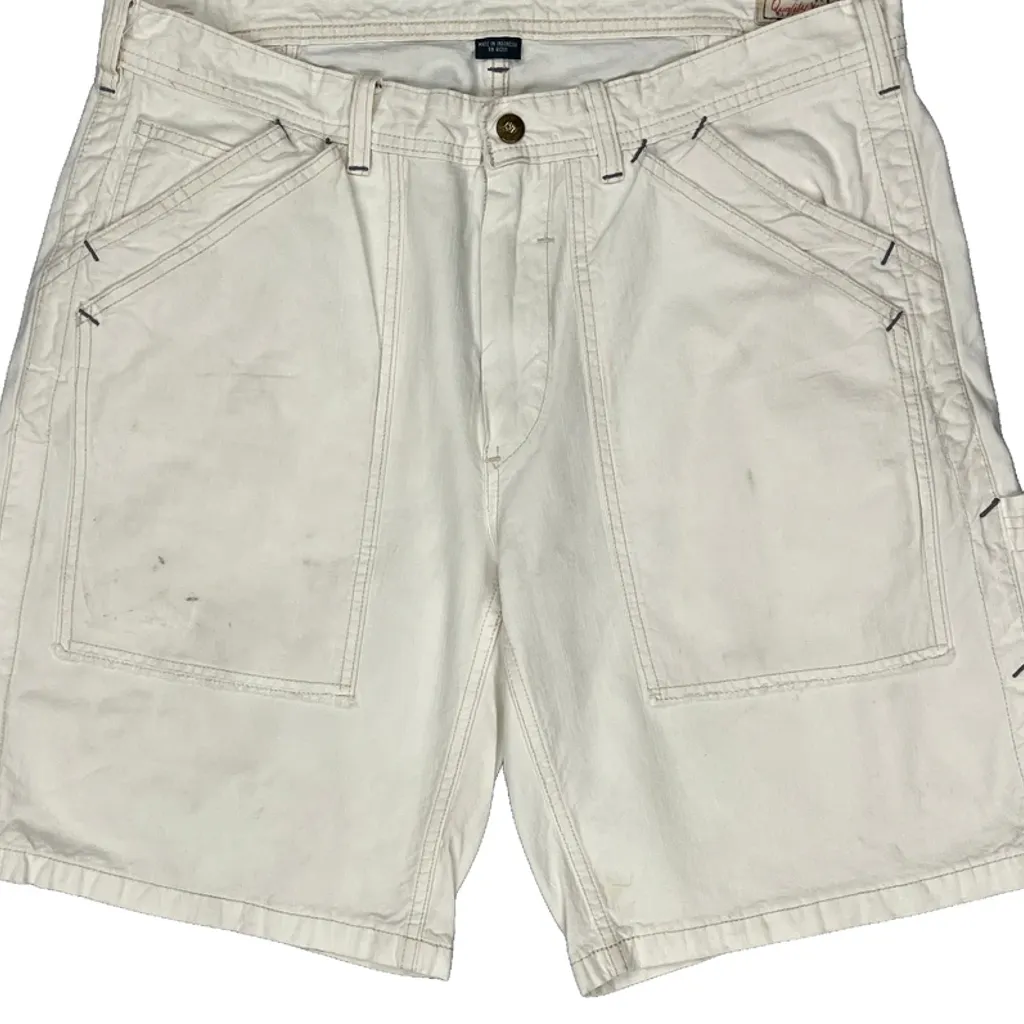 Polo By Ralph Lauren Double Pocket Carpenter Shorts - 33W 10L White Cotton - Image 8