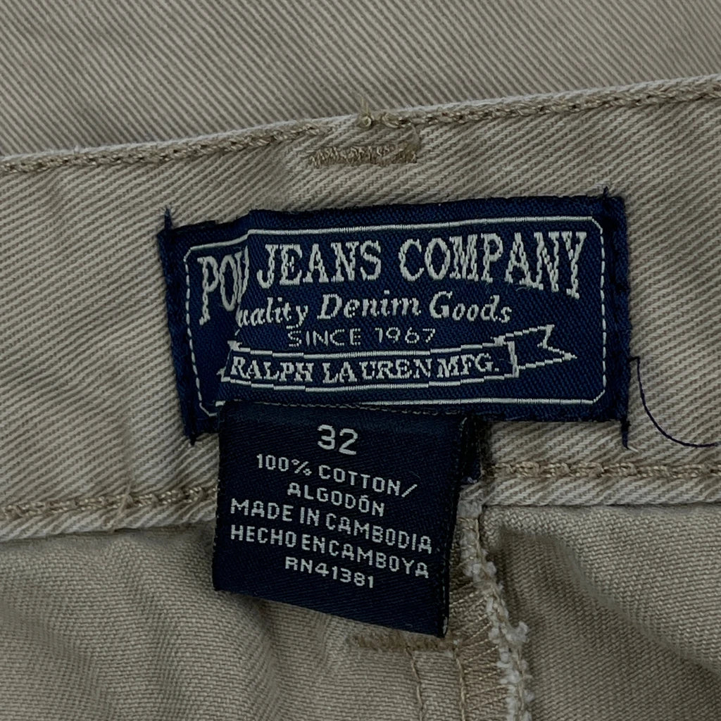 Polo By Ralph Lauren Pleated Chino Shorts - 29W 6L Beige Cotton - Image 6