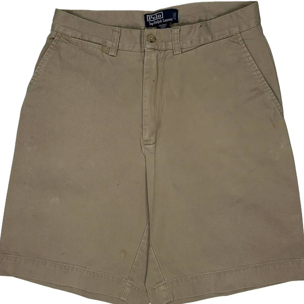 Polo By Ralph Lauren Chino Shorts - 30W 8L Beige Cotton - Image 10
