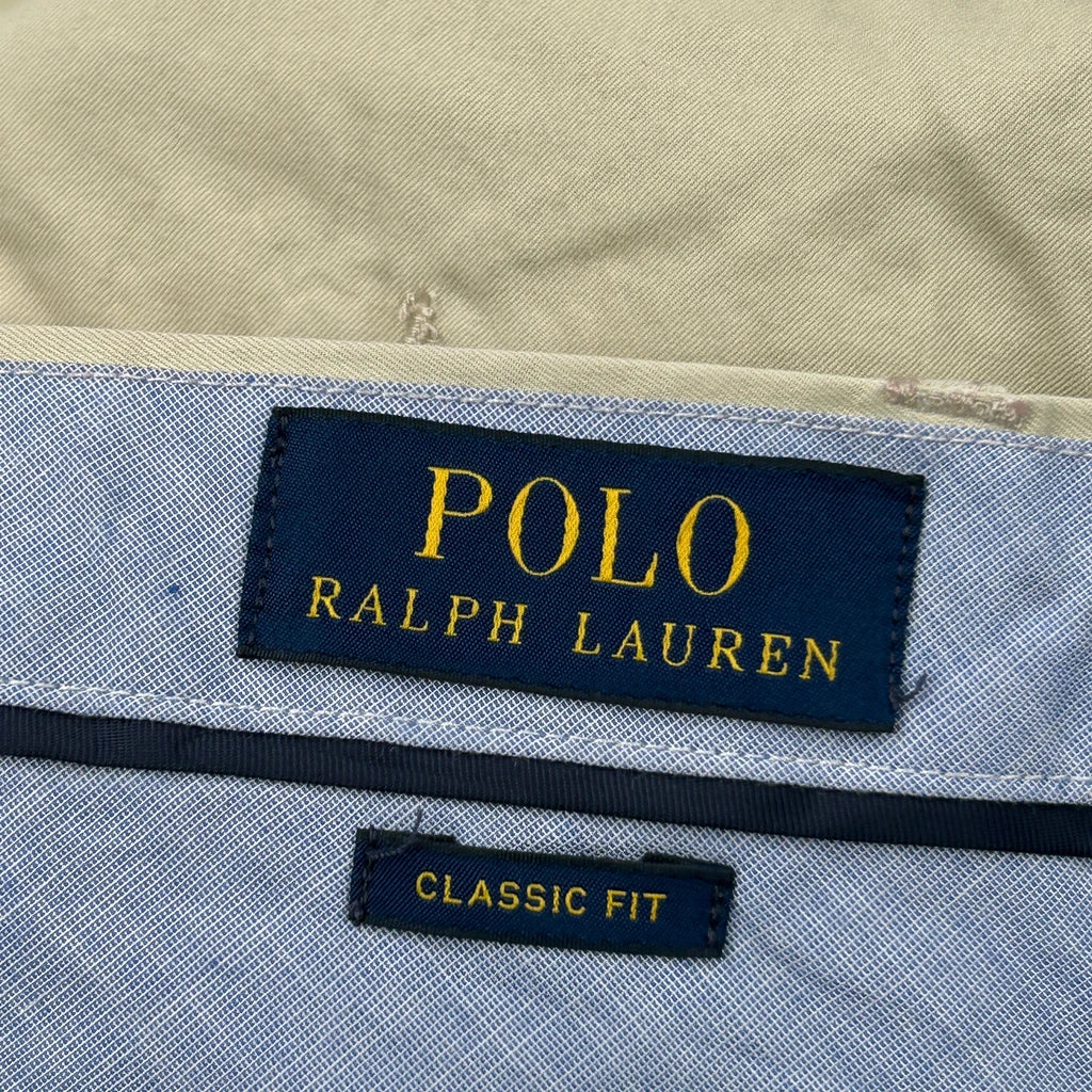 Polo By Ralph Lauren Chino Shorts - 30W 9L Beige Cotton - Image 6