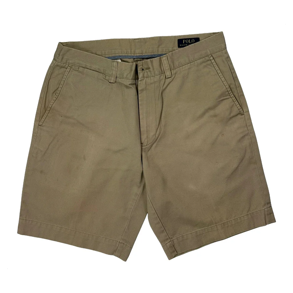 Polo By Ralph Lauren Chino Shorts - 30W 9L Beige Cotton - Image 2