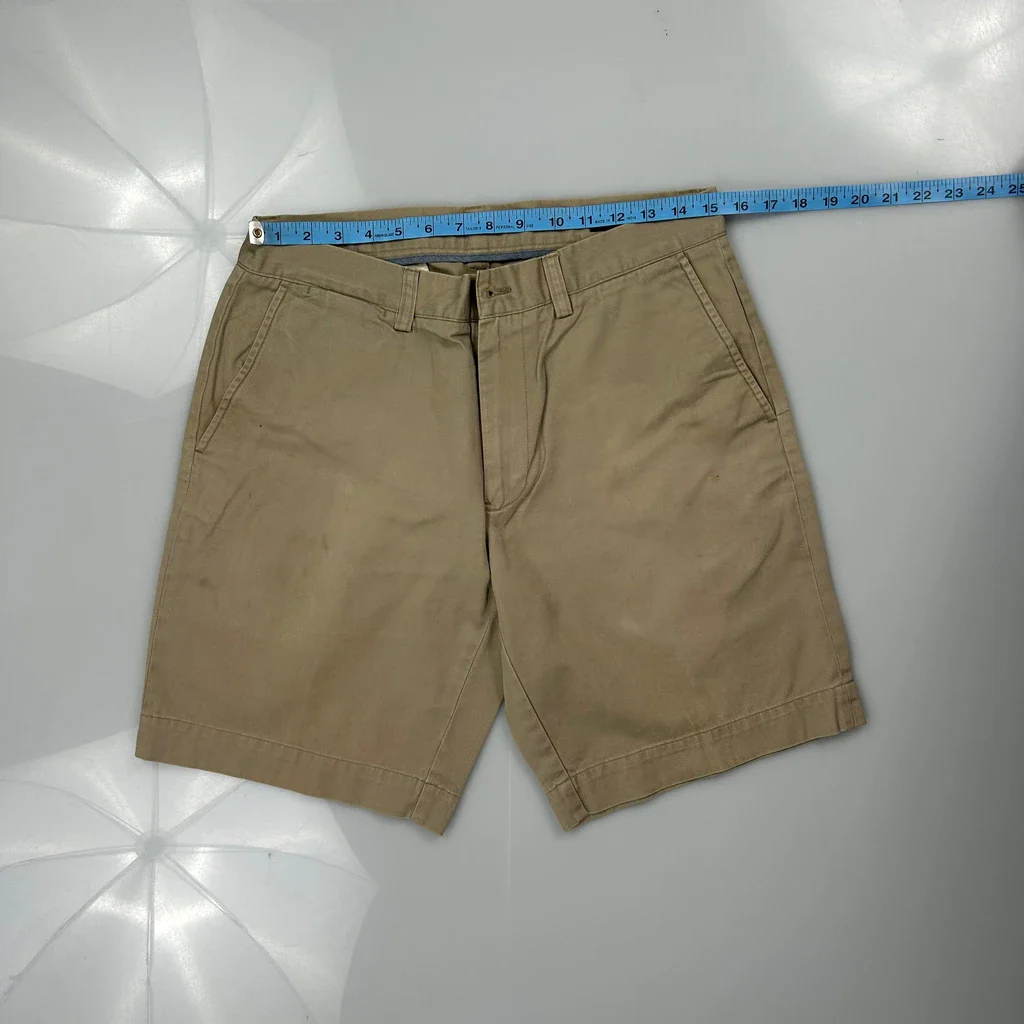 Polo By Ralph Lauren Chino Shorts - 30W 9L Beige Cotton - Image 3