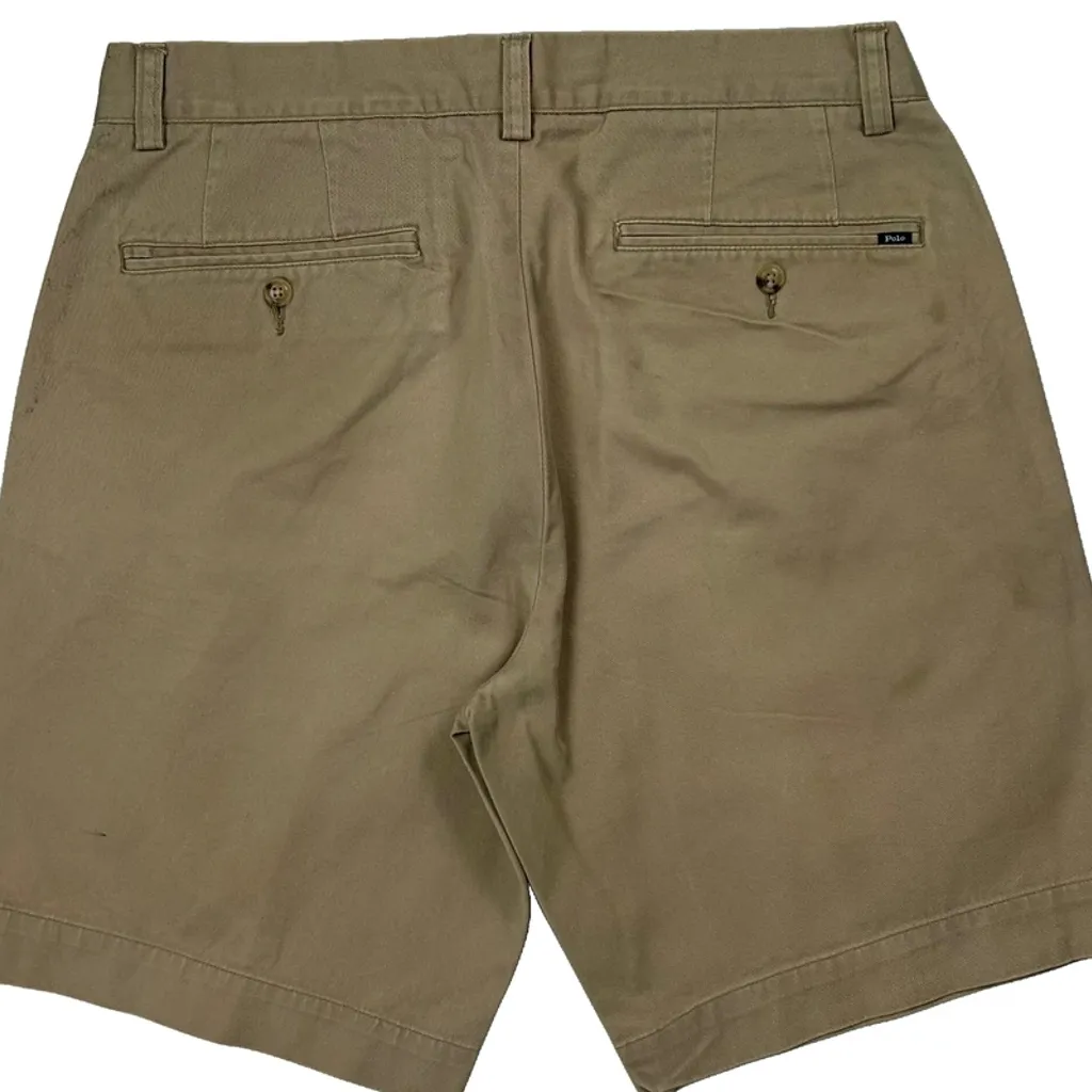 Polo By Ralph Lauren Chino Shorts - 30W 9L Beige Cotton - Image 6