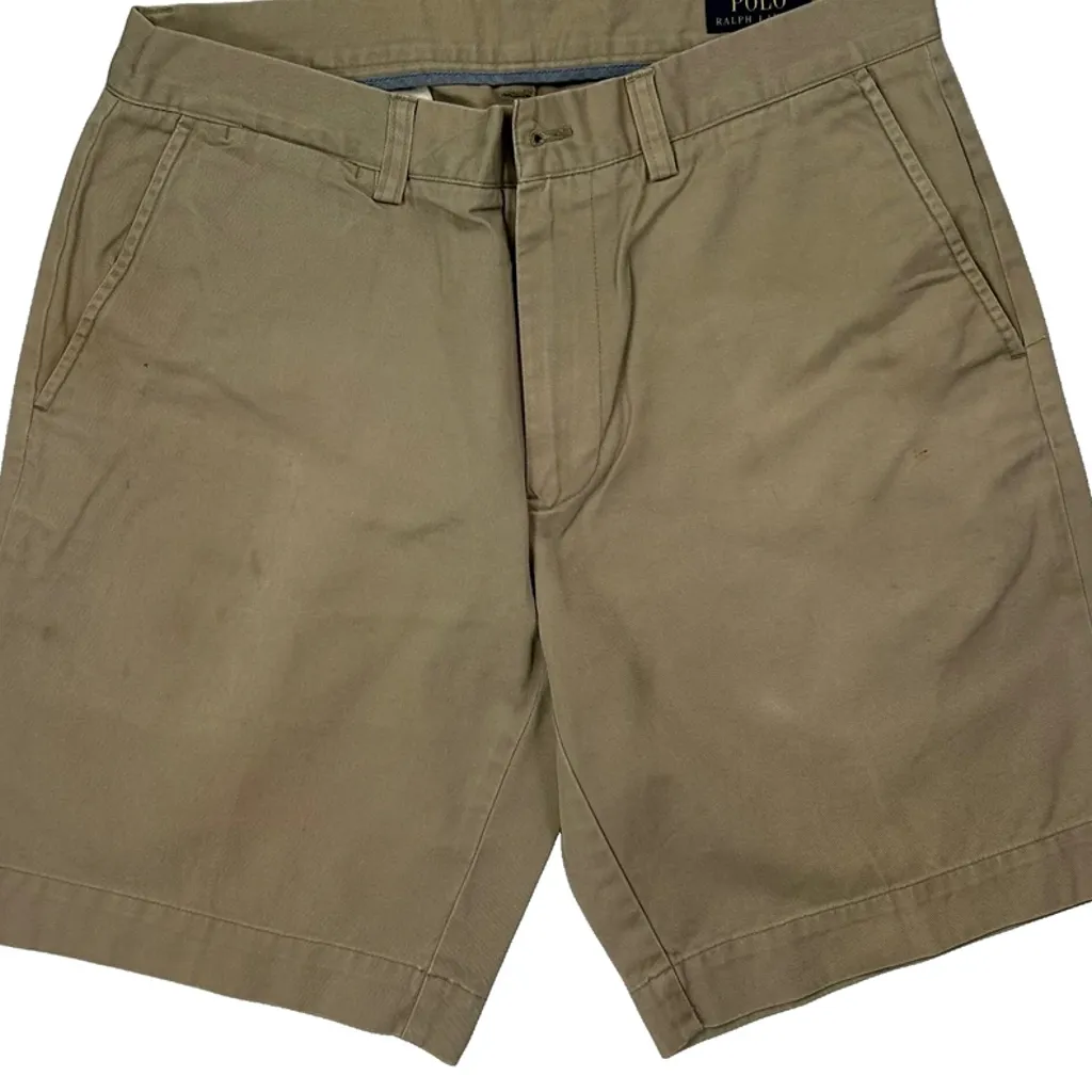 Polo By Ralph Lauren Chino Shorts - 30W 9L Beige Cotton - Image 8