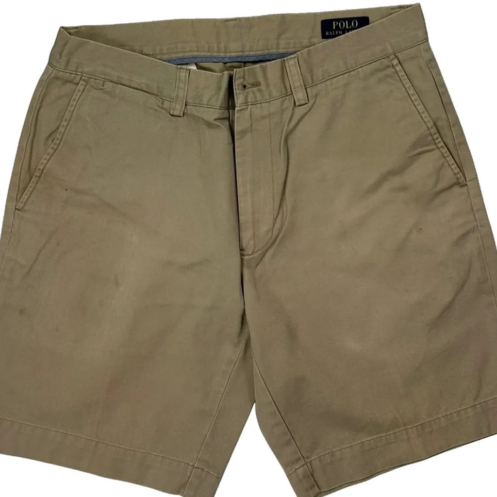 Polo By Ralph Lauren Chino Shorts - 30W 9L Beige Cotton - Image 9