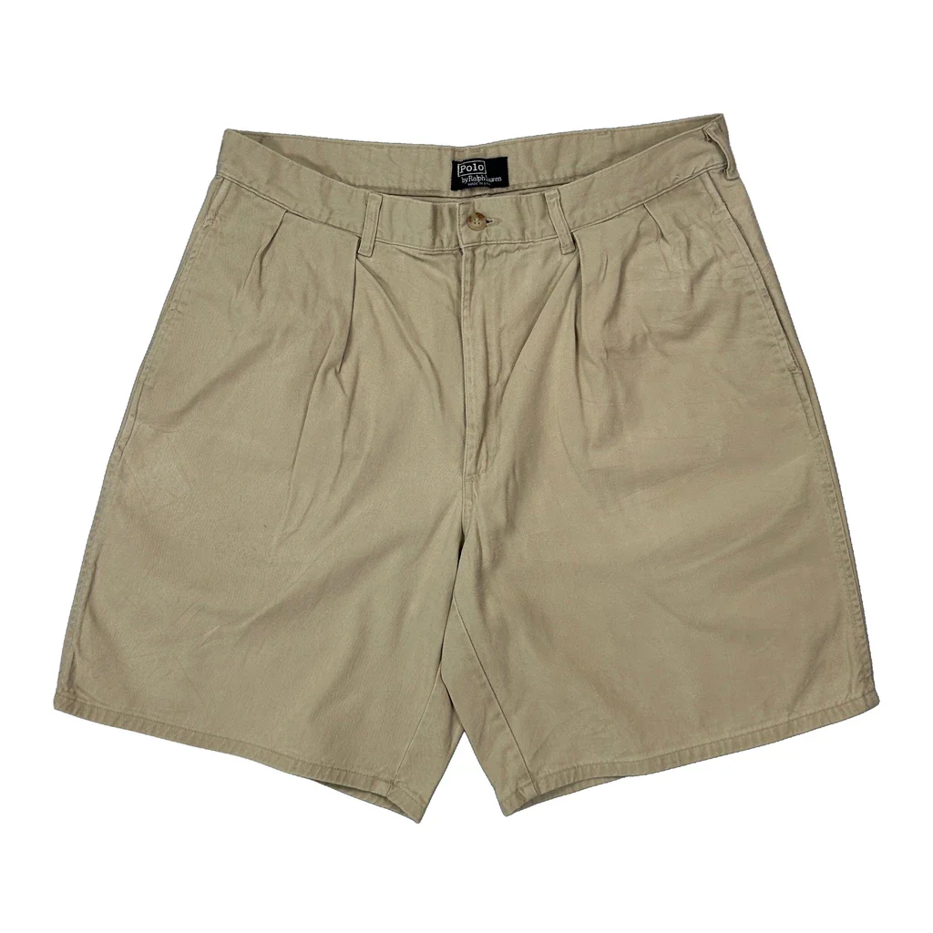Polo By Ralph Lauren Chino Shorts - 31W 9L Beige Cotton - Image 2