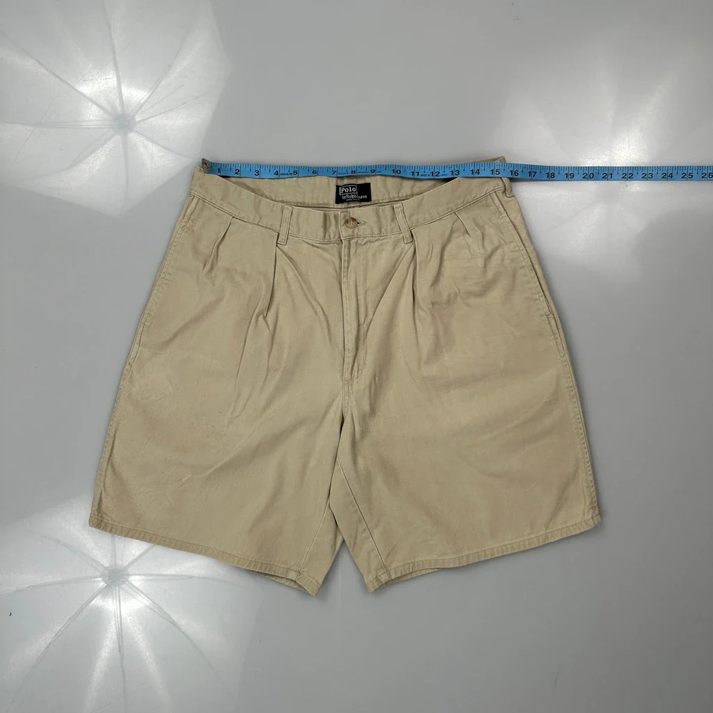 Polo By Ralph Lauren Chino Shorts - 31W 9L Beige Cotton - Image 3