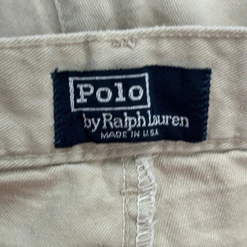 Polo By Ralph Lauren Chino Shorts - 31W 9L Beige Cotton - Image 6