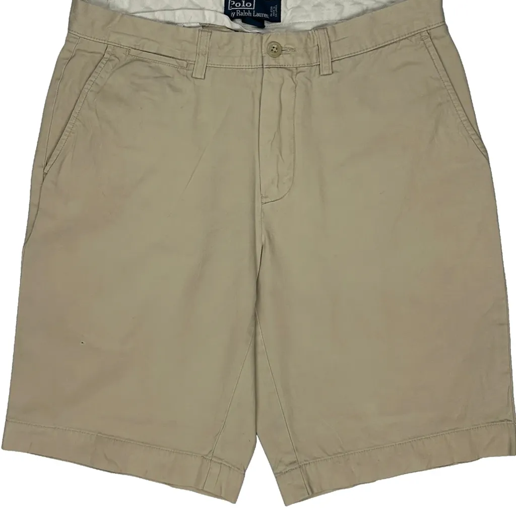 Polo By Ralph Lauren Chino Shorts - 31W 9L Beige Cotton - Image 10