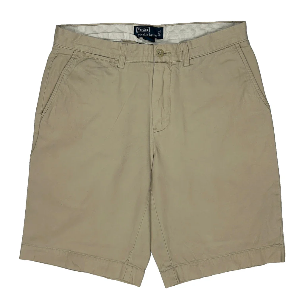 Polo By Ralph Lauren Chino Shorts - 31W 9L Beige Cotton - Image 2