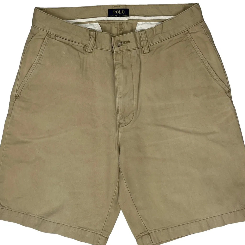 Polo By Ralph Lauren Chino Shorts - 31W 9L Beige Cotton - Image 10