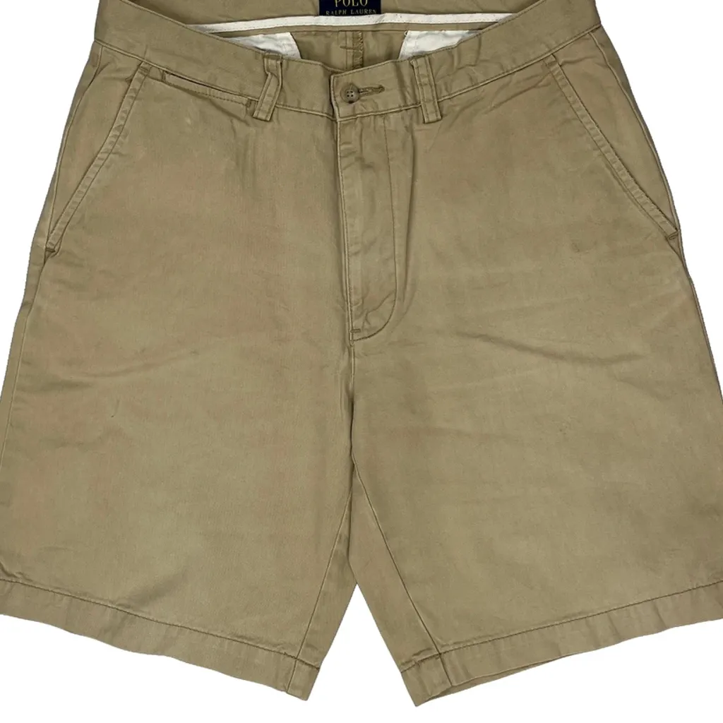Polo By Ralph Lauren Chino Shorts - 31W 9L Beige Cotton - Image 11