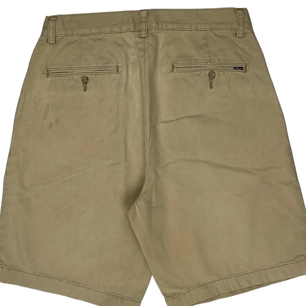 Polo By Ralph Lauren Chino Shorts - 31W 9L Beige Cotton - Image 9
