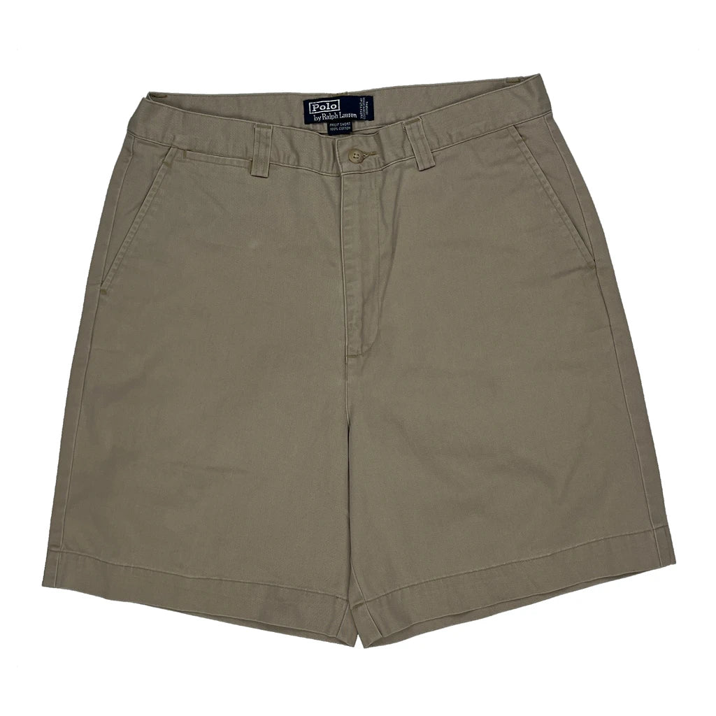 Polo By Ralph Lauren Chino Shorts - 32W 6L Beige Cotton - Image 2