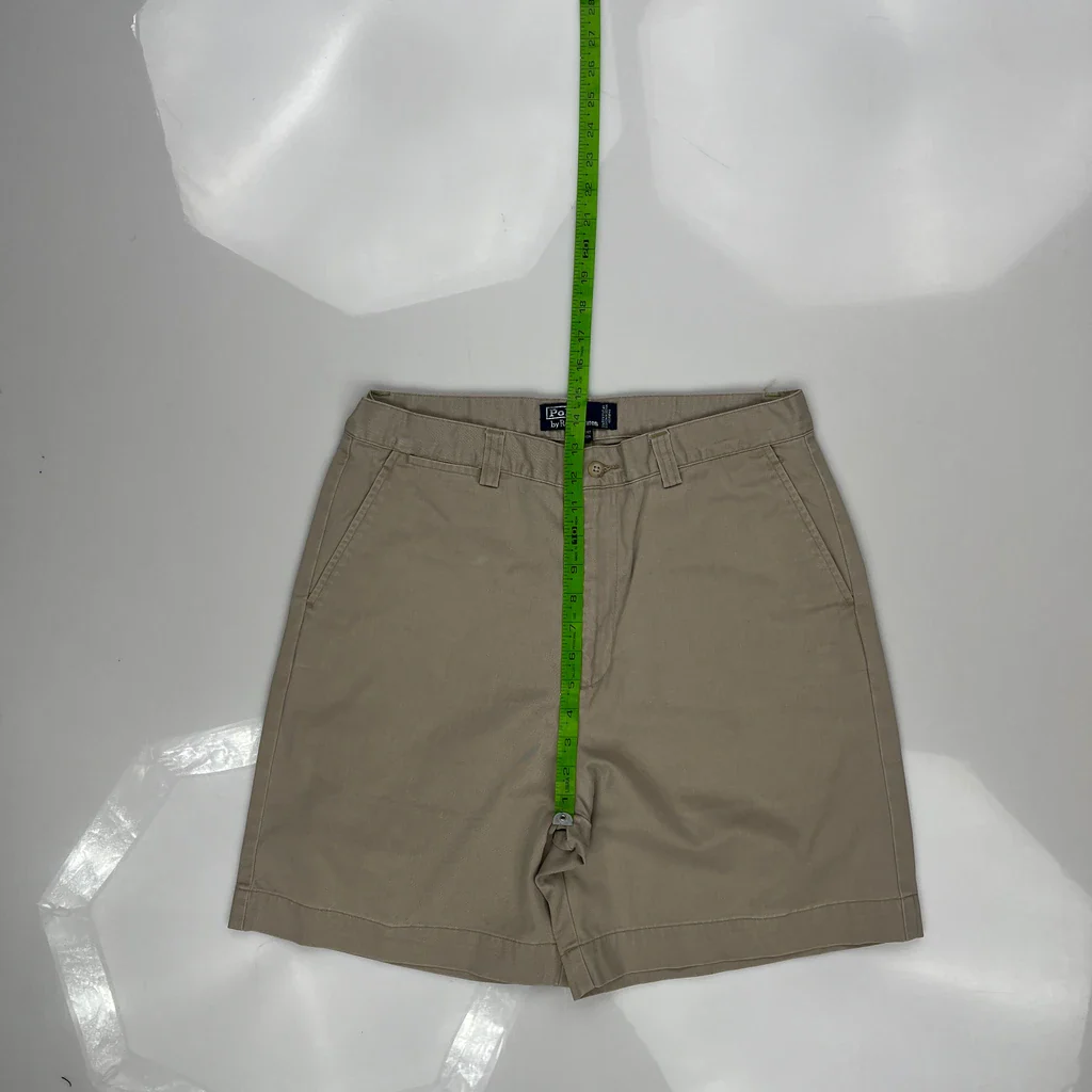 Polo By Ralph Lauren Chino Shorts - 32W 6L Beige Cotton - Image 4