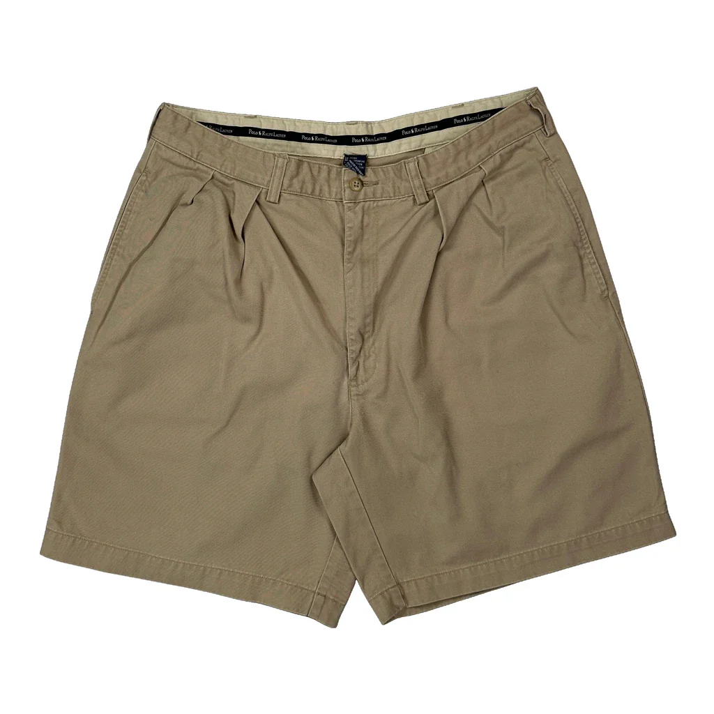 Polo By Ralph Lauren Chino Shorts - 32W 9L Beige Cotton - Image 2