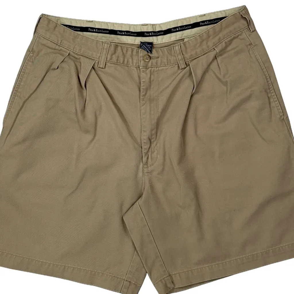 Polo By Ralph Lauren Chino Shorts - 32W 9L Beige Cotton - Image 8