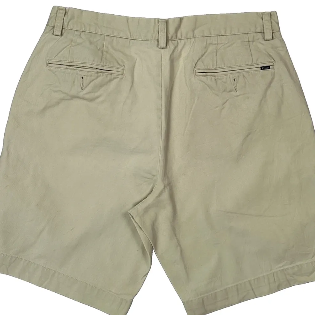 Polo By Ralph Lauren Chino Shorts - 32W 9L Beige Cotton - Image 7
