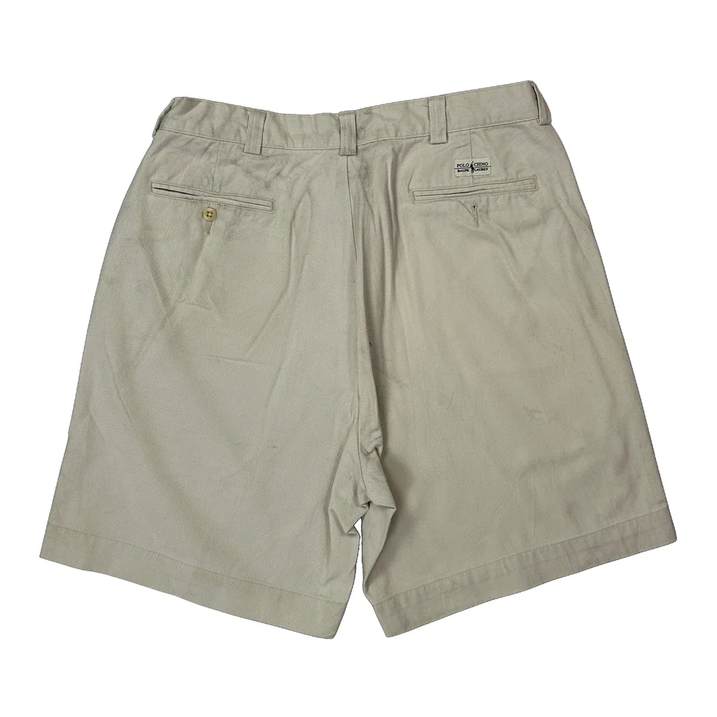 Polo By Ralph Lauren Chino Shorts - 32″ Waist Beige Cotton