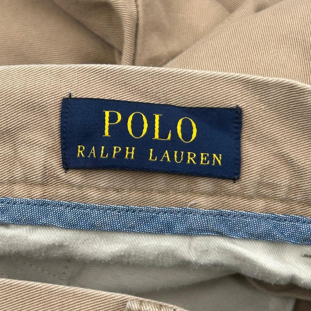 Polo By Ralph Lauren Chino Shorts - 32W 9L Beige Cotton - Image 6