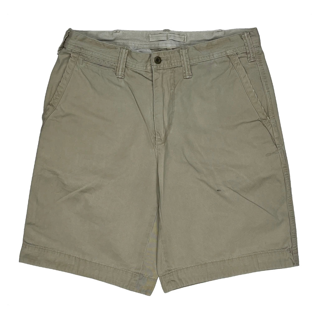 Polo By Ralph Lauren Chino Shorts - 32W 9L Beige Cotton - Image 2