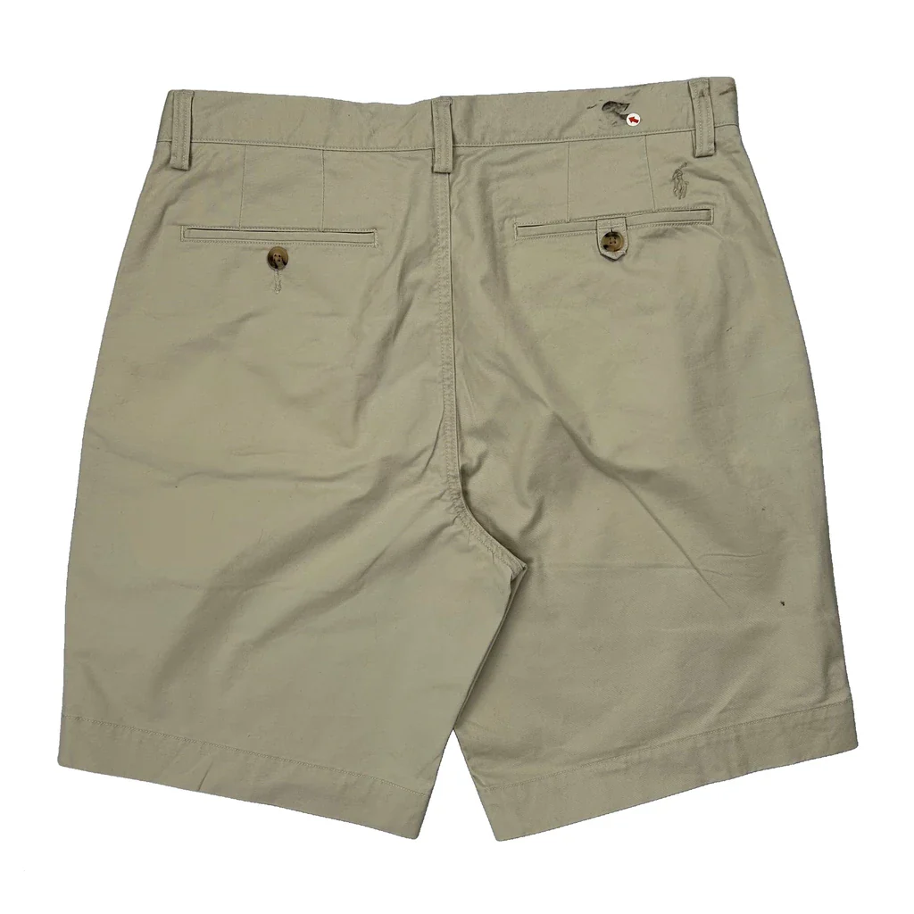 Polo By Ralph Lauren Chino Shorts - 32W 9L Beige Cotton
