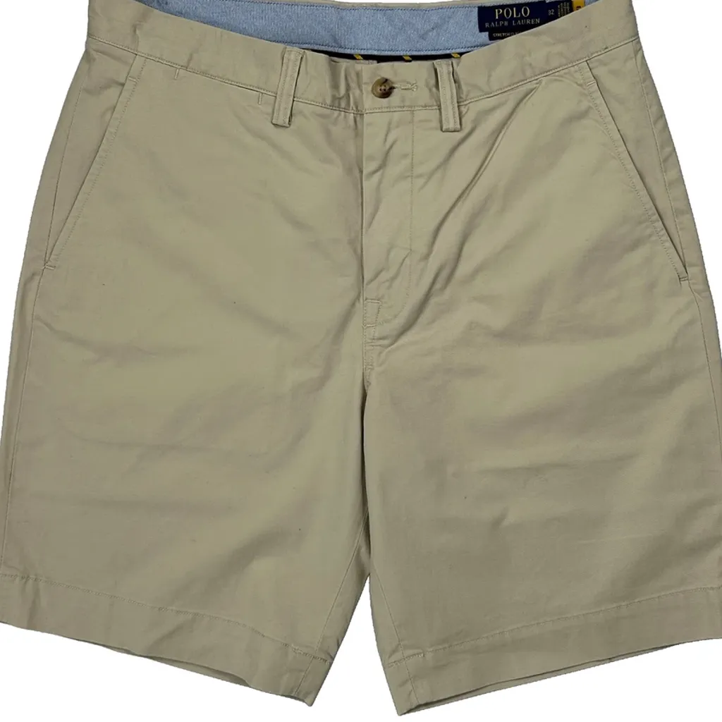 Polo By Ralph Lauren Chino Shorts - 32W 9L Beige Cotton - Image 10
