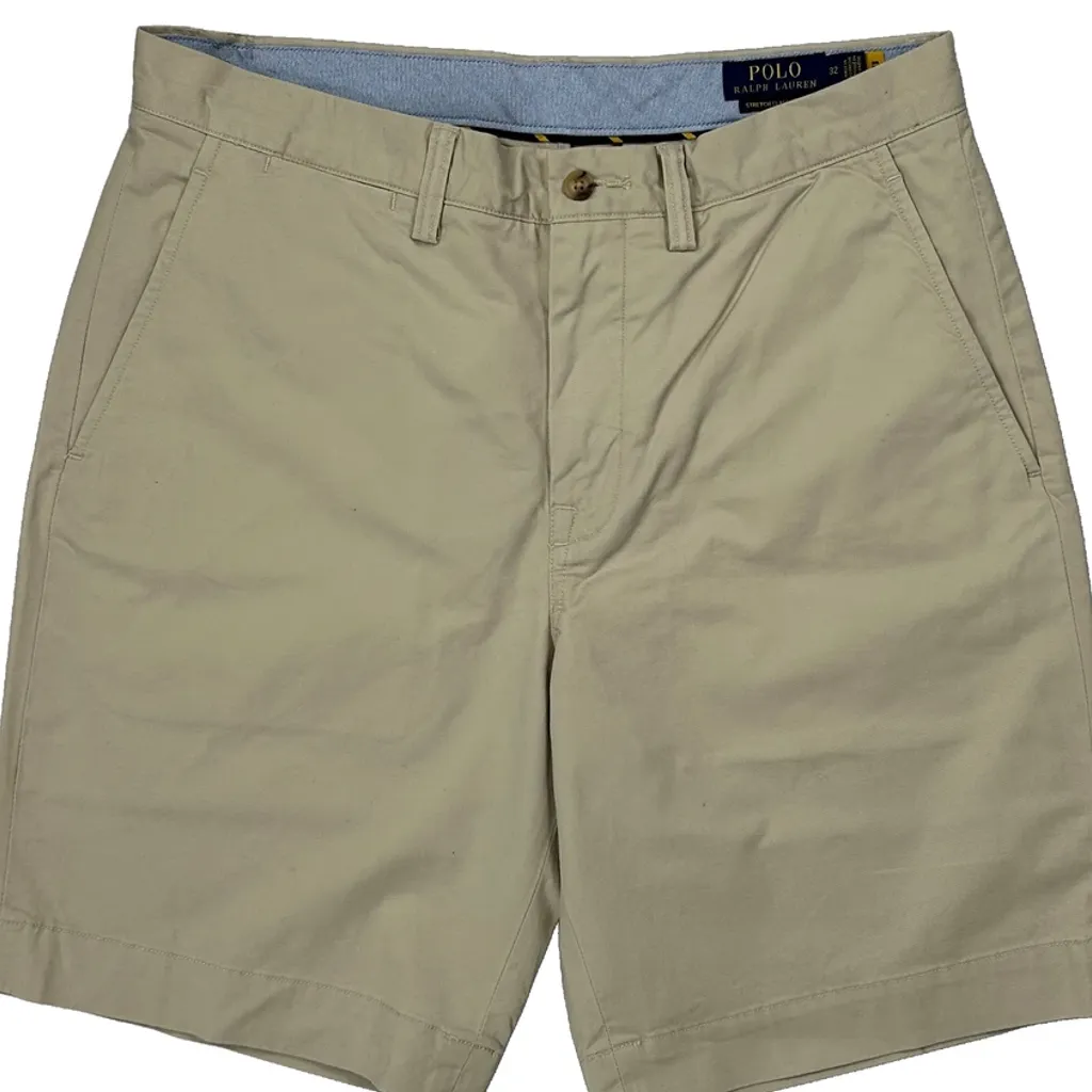 Polo By Ralph Lauren Chino Shorts - 32W 9L Beige Cotton - Image 11