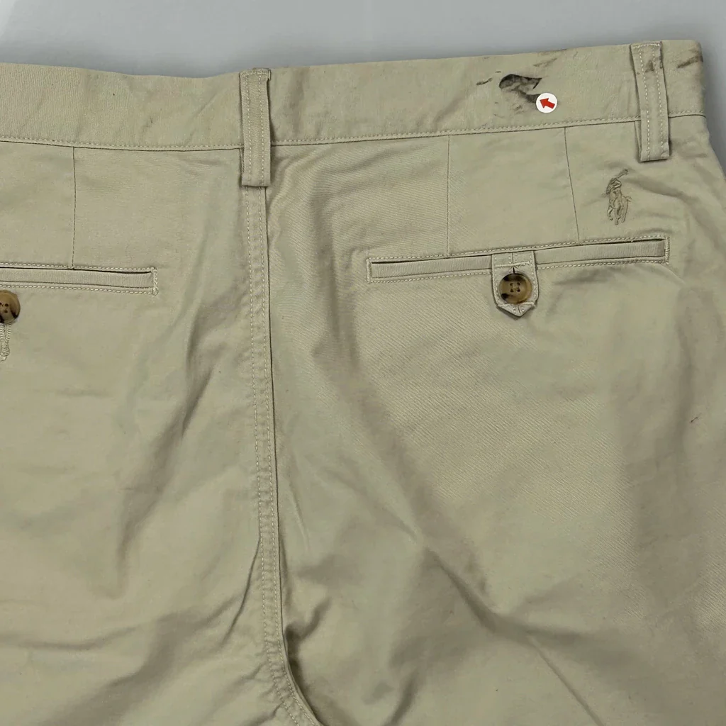 Polo By Ralph Lauren Chino Shorts - 32W 9L Beige Cotton - Image 3