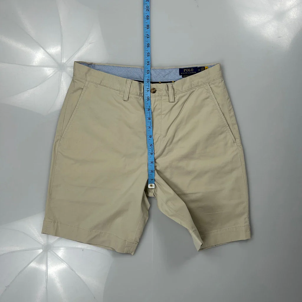 Polo By Ralph Lauren Chino Shorts - 32W 9L Beige Cotton - Image 5