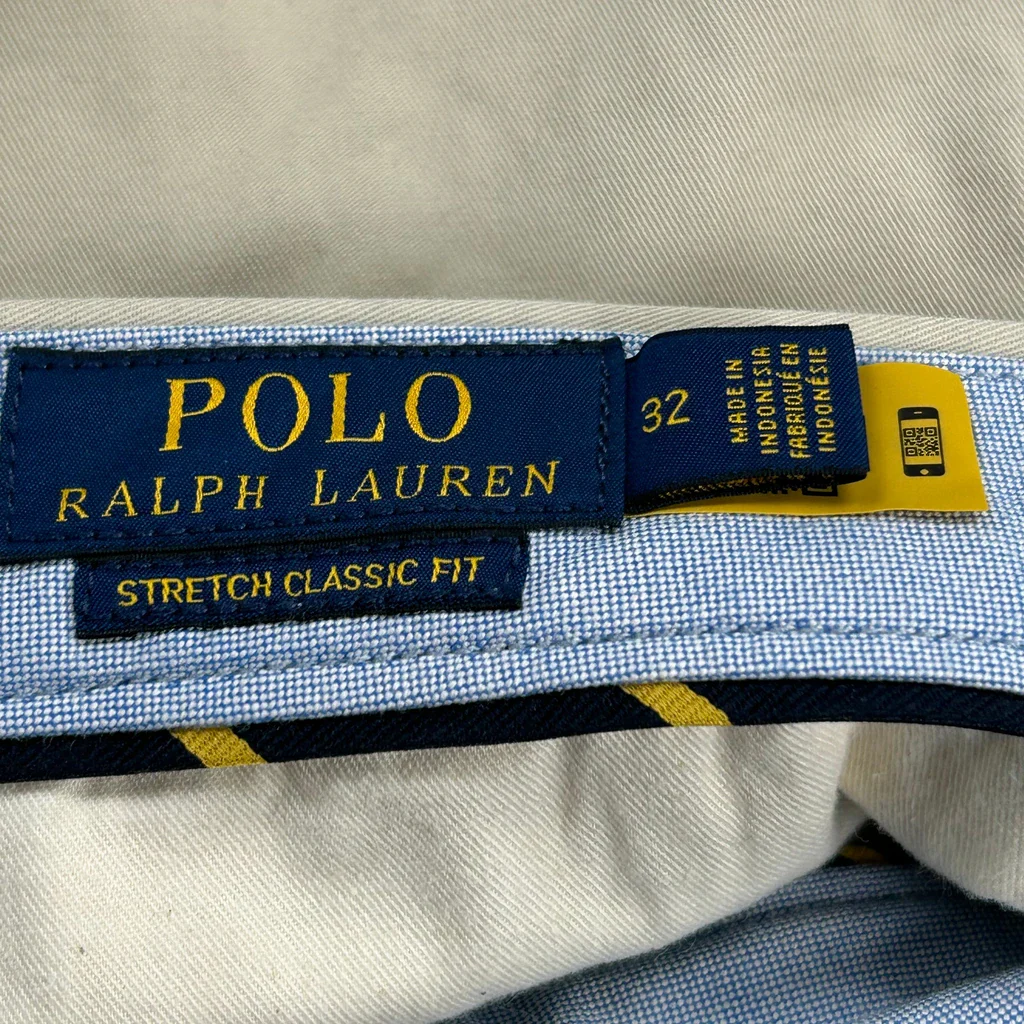 Polo By Ralph Lauren Chino Shorts - 32W 9L Beige Cotton - Image 7