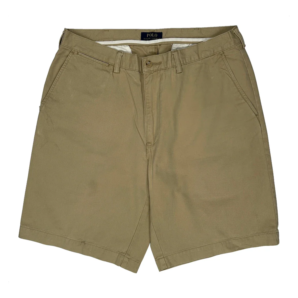 Polo By Ralph Lauren Chino Shorts - 33W 9L Beige Cotton - Image 2