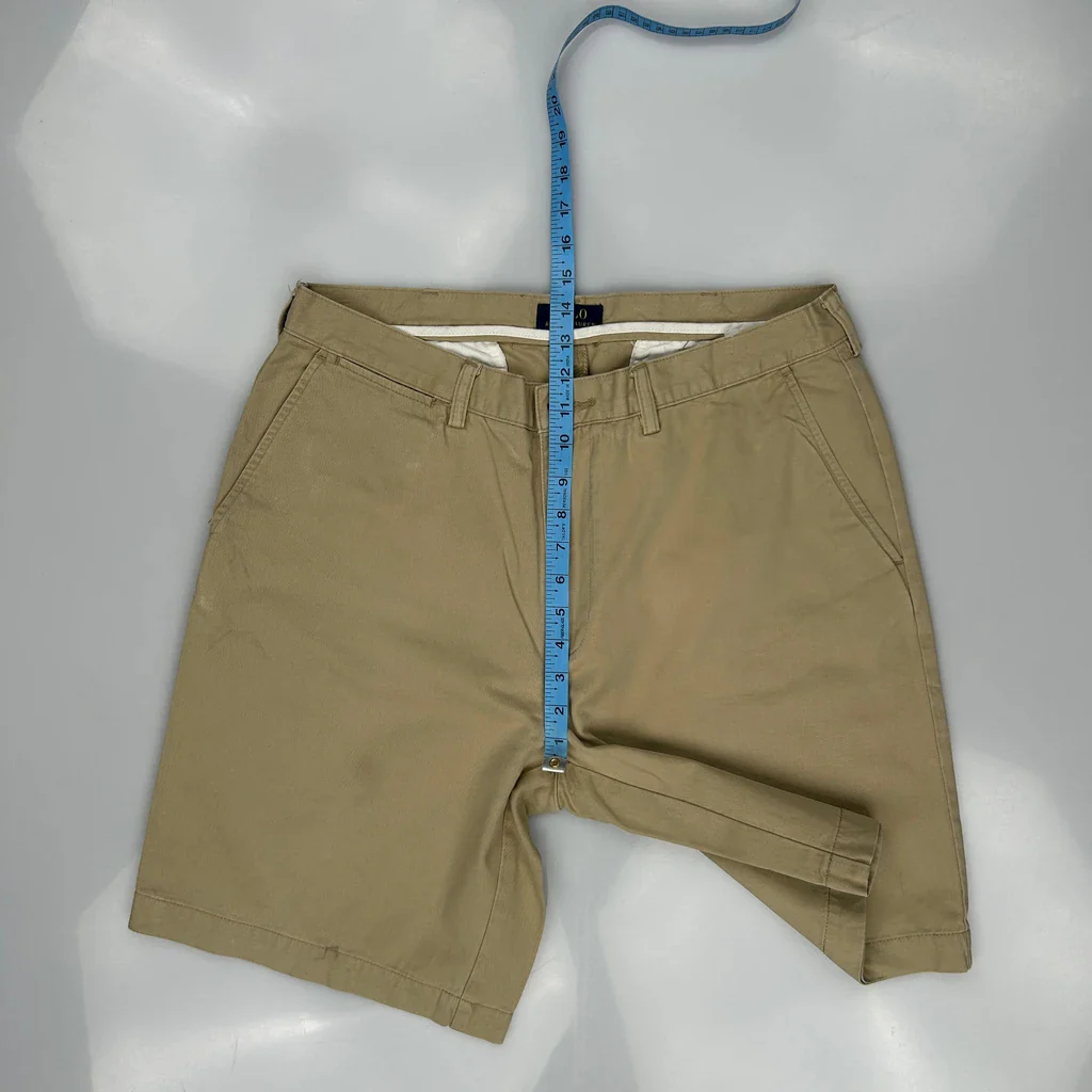 Polo By Ralph Lauren Chino Shorts - 33W 9L Beige Cotton - Image 4