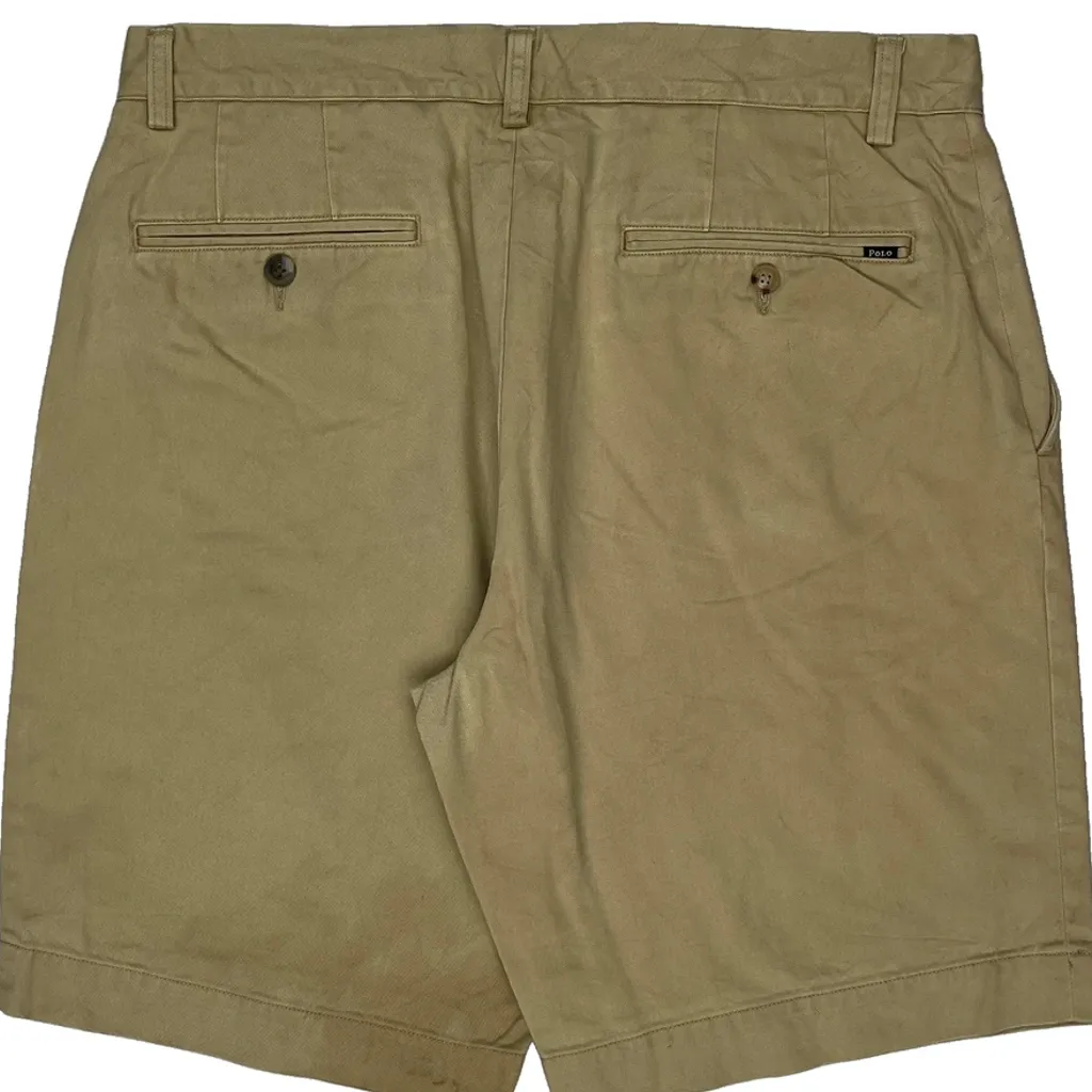 Polo By Ralph Lauren Chino Shorts - 33W 8L Beige Cotton - Image 10