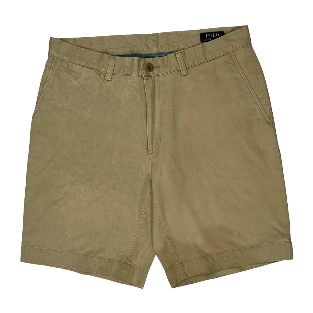 Polo By Ralph Lauren Chino Shorts - 33W 8L Beige Cotton - Image 2
